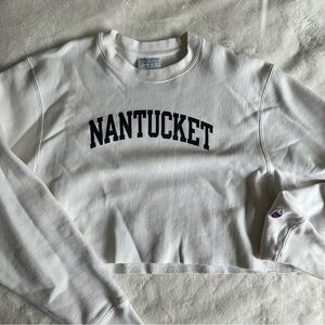 Champion Reverse Weave Nantucket Cropped Sweatshirt Size Medium